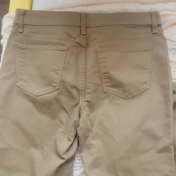 St. John's Bay Woman Straight Jean Tan Sz12 New Mid Rise - Picture 4 of 11